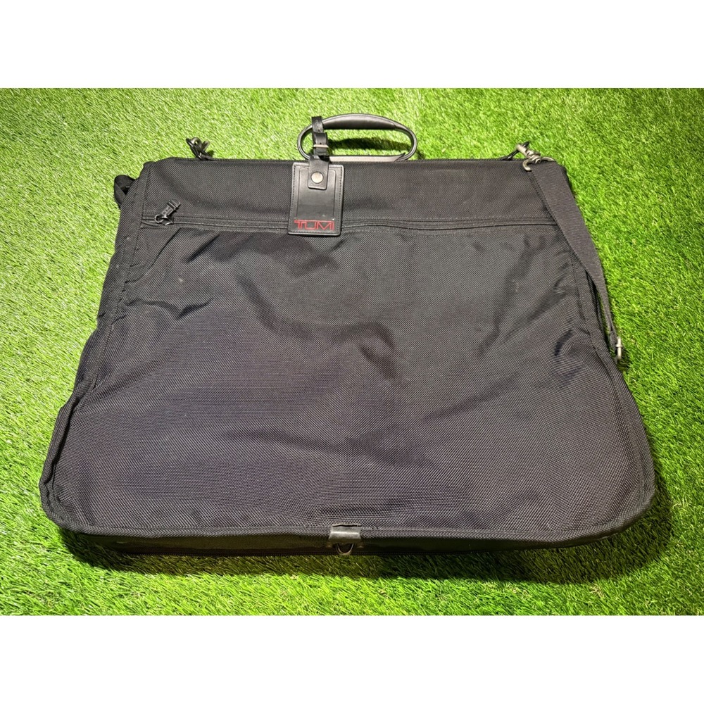 Tumi Alpha Bi-Fold Black Garment Travel Bag Luggage Ballistic Nylon Suit Bag